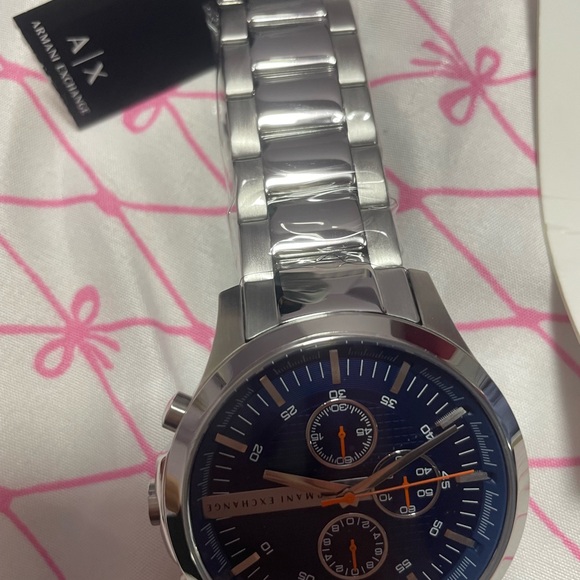 Armani Exchange Navy Chronograph Timepiece - Picture 5 of 9